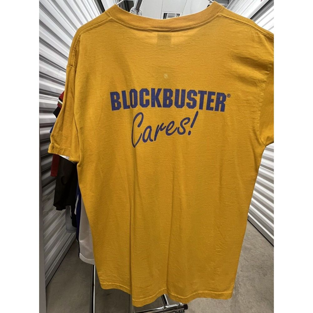 Blockbuster Video Vintage Shirt “Blockbuster Cares!” Size L